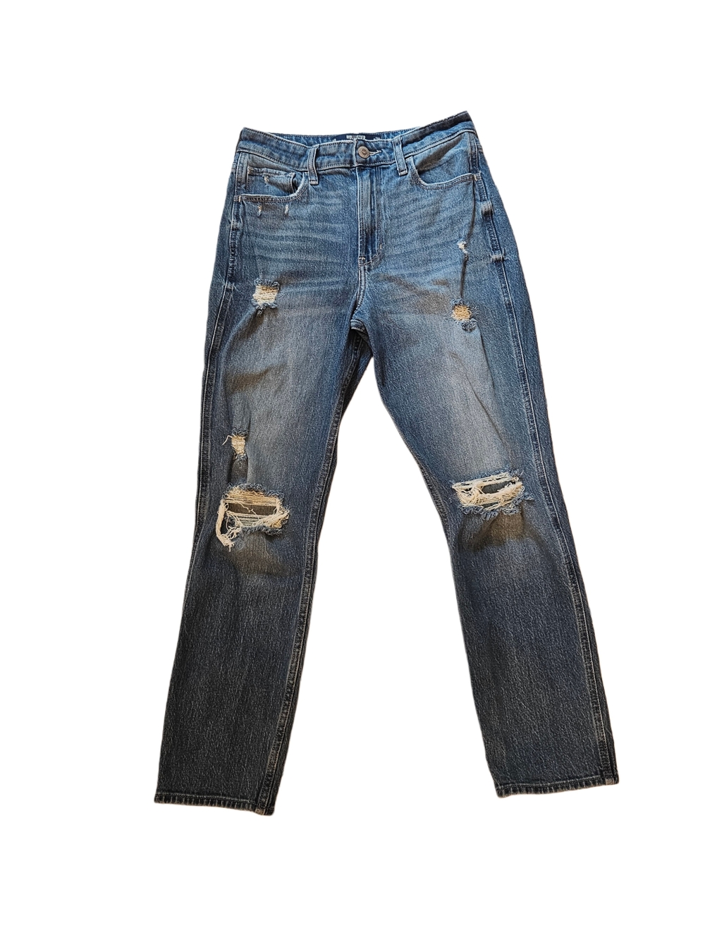 Hollister Ultra High-Rise Mom Jeans Distressed 6R
W28